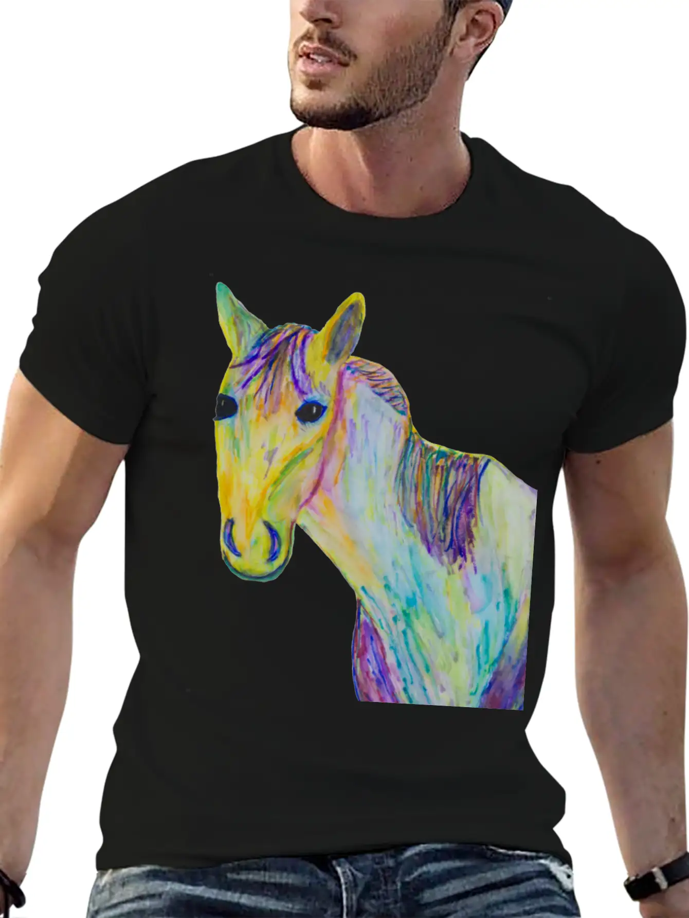 A Horse Of A Different Color Classic Fit Graphic Tee For Daily Comfort – Unisex Cotton Shirt