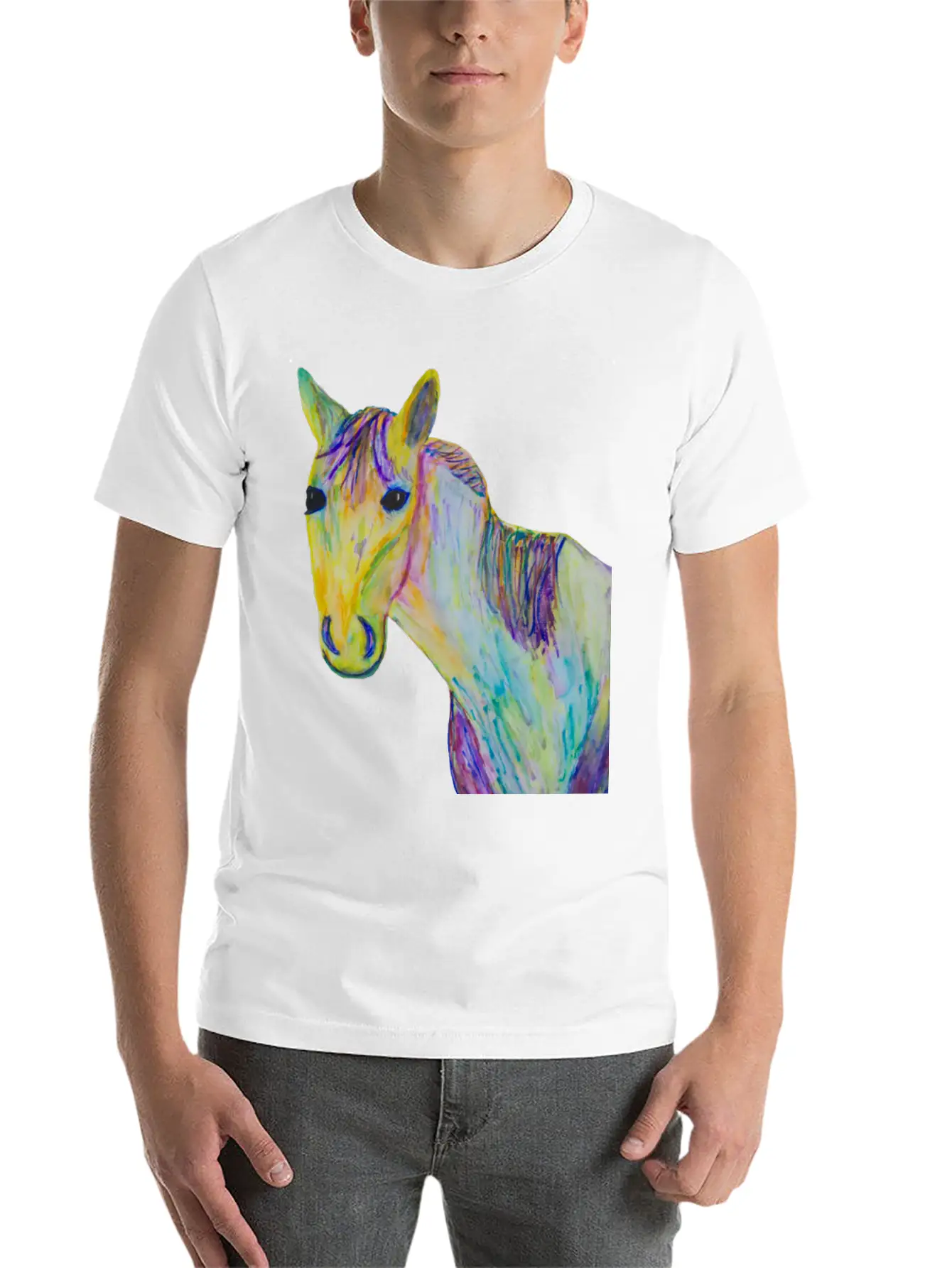 A Horse Of A Different Color Classic Fit Graphic Tee For Daily Comfort – Unisex Cotton Shirt