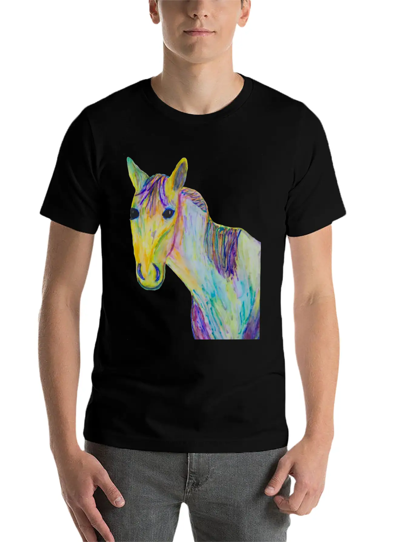 A Horse Of A Different Color Classic Fit Graphic Tee For Daily Comfort – Unisex Cotton Shirt