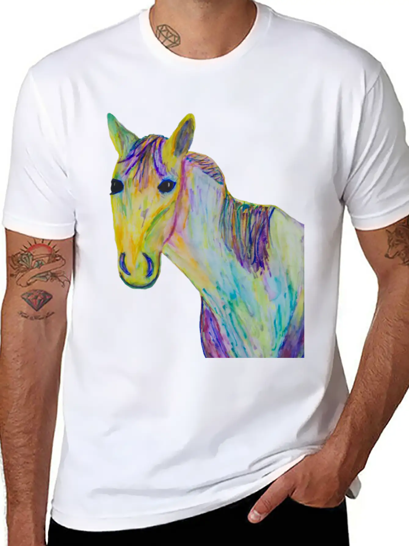 A Horse Of A Different Color Classic Fit Graphic Tee For Daily Comfort – Unisex Cotton Shirt