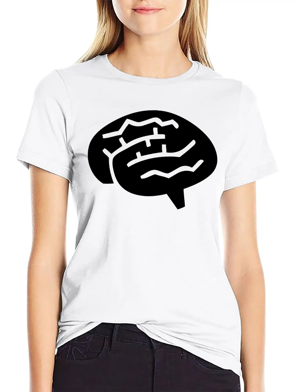 A Human Brain Simple Everyday Graphic Tee – Lightweight Summer Wear
