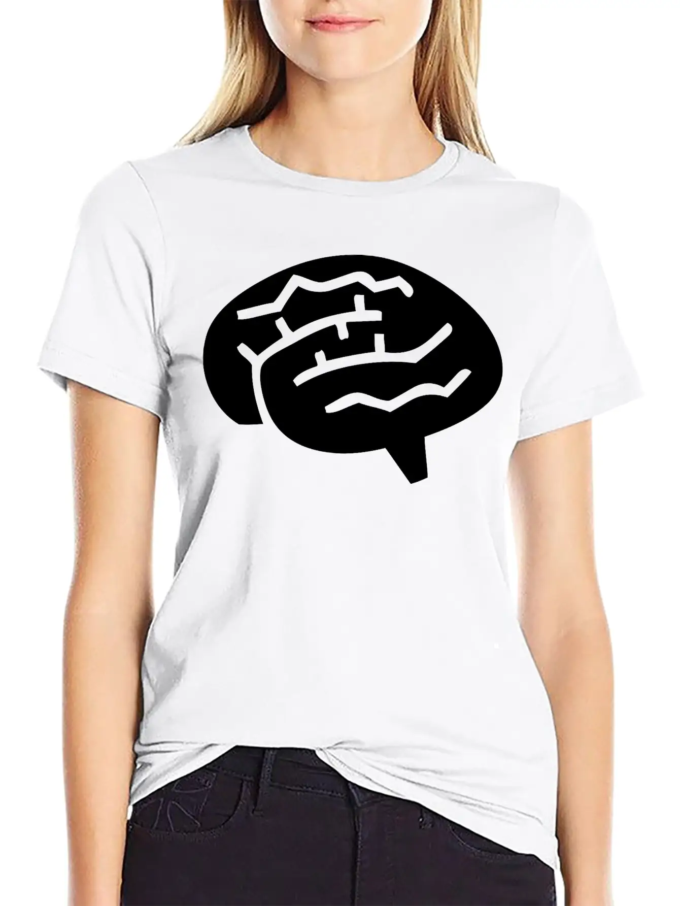 A Human Brain Simple Everyday Graphic Tee – Lightweight Summer Wear