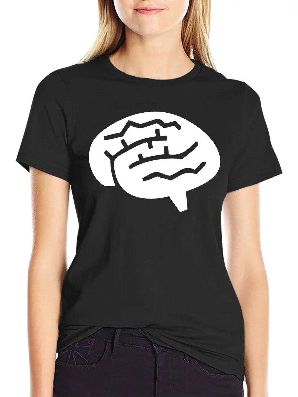 A Human Brain Simple Everyday Graphic Tee – Lightweight Summer Wear