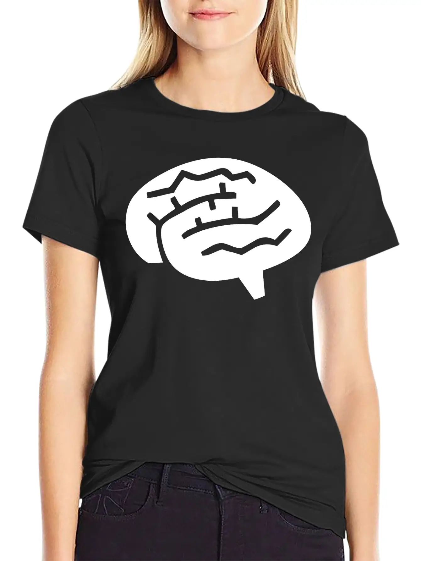 A Human Brain Simple Everyday Graphic Tee – Lightweight Summer Wear