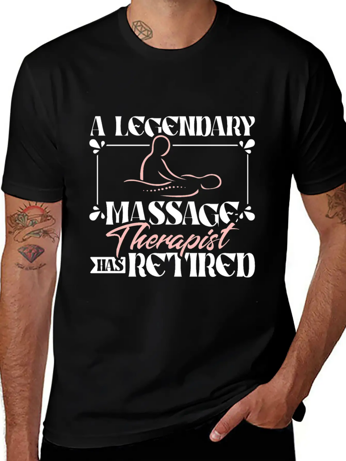 A Legendary Massage Therapist Has Retired Classic Fit Graphic Tee For Daily Comfort – Unisex Cotton Shirt
