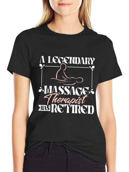 A Legendary Massage Therapist Has Retired Classic Fit Graphic Tee For Daily Comfort – Unisex Cotton Shirt