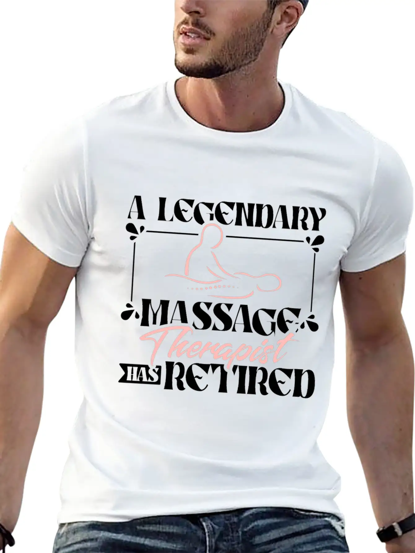 A Legendary Massage Therapist Has Retired Classic Fit Graphic Tee For Daily Comfort – Unisex Cotton Shirt