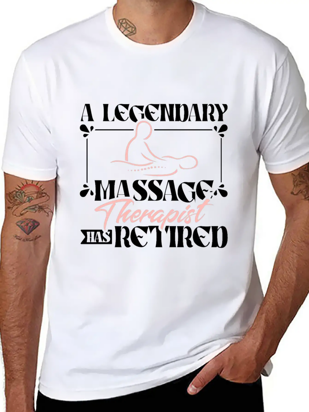A Legendary Massage Therapist Has Retired Classic Fit Graphic Tee For Daily Comfort – Unisex Cotton Shirt