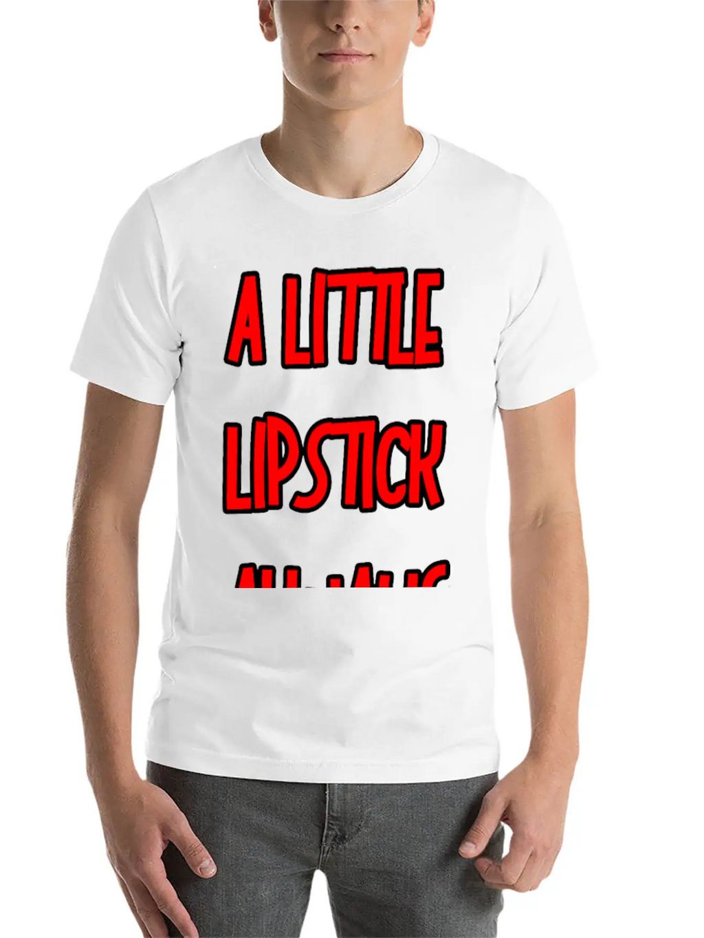 A Little Lipstick Always Helps 3 Basic Graphic T-Shirt – Daily Comfort In Soft Cotton