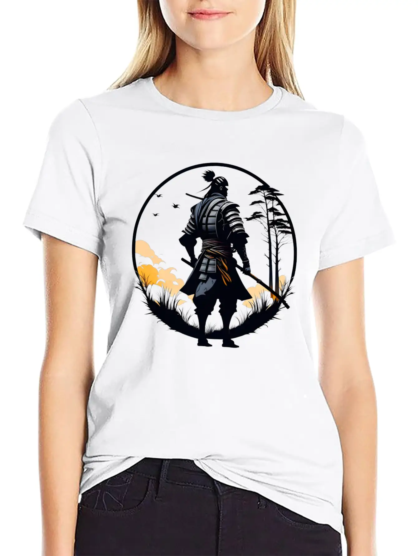 A Man That Is Standing In The Grass Timeless Short Sleeve Tee – Comfy And Minimalist Design