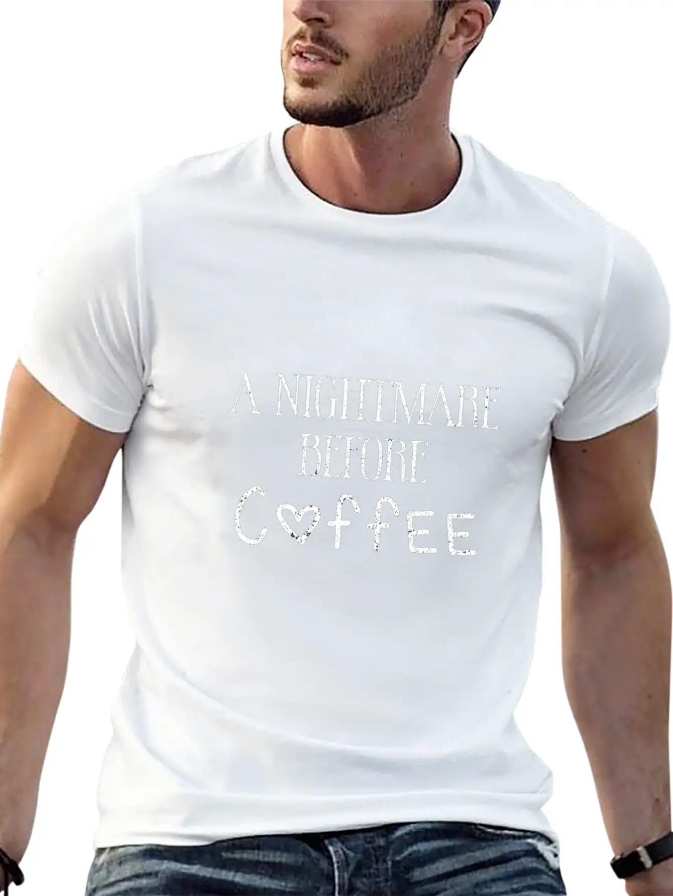 A NIGHTMARE BEFORE COFFEE - HALLOWEEN - GIFT - COF Classic Cotton Tee – Unisex Comfort For Any Season