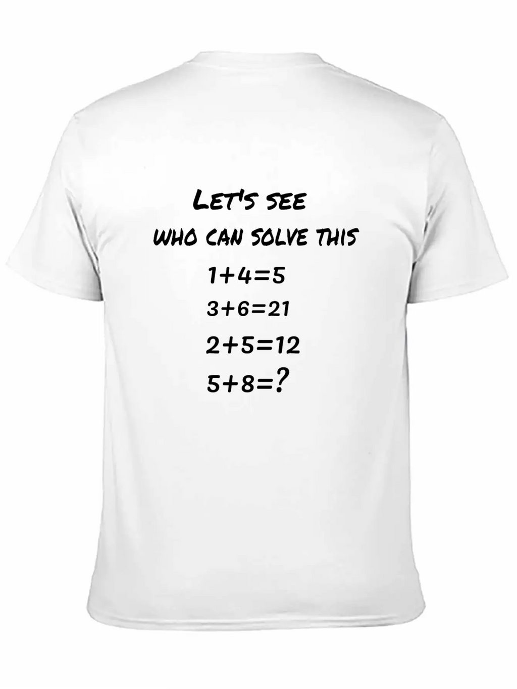 A Number Puzzle Basic Graphic T-Shirt – Daily Comfort In Soft Cotton