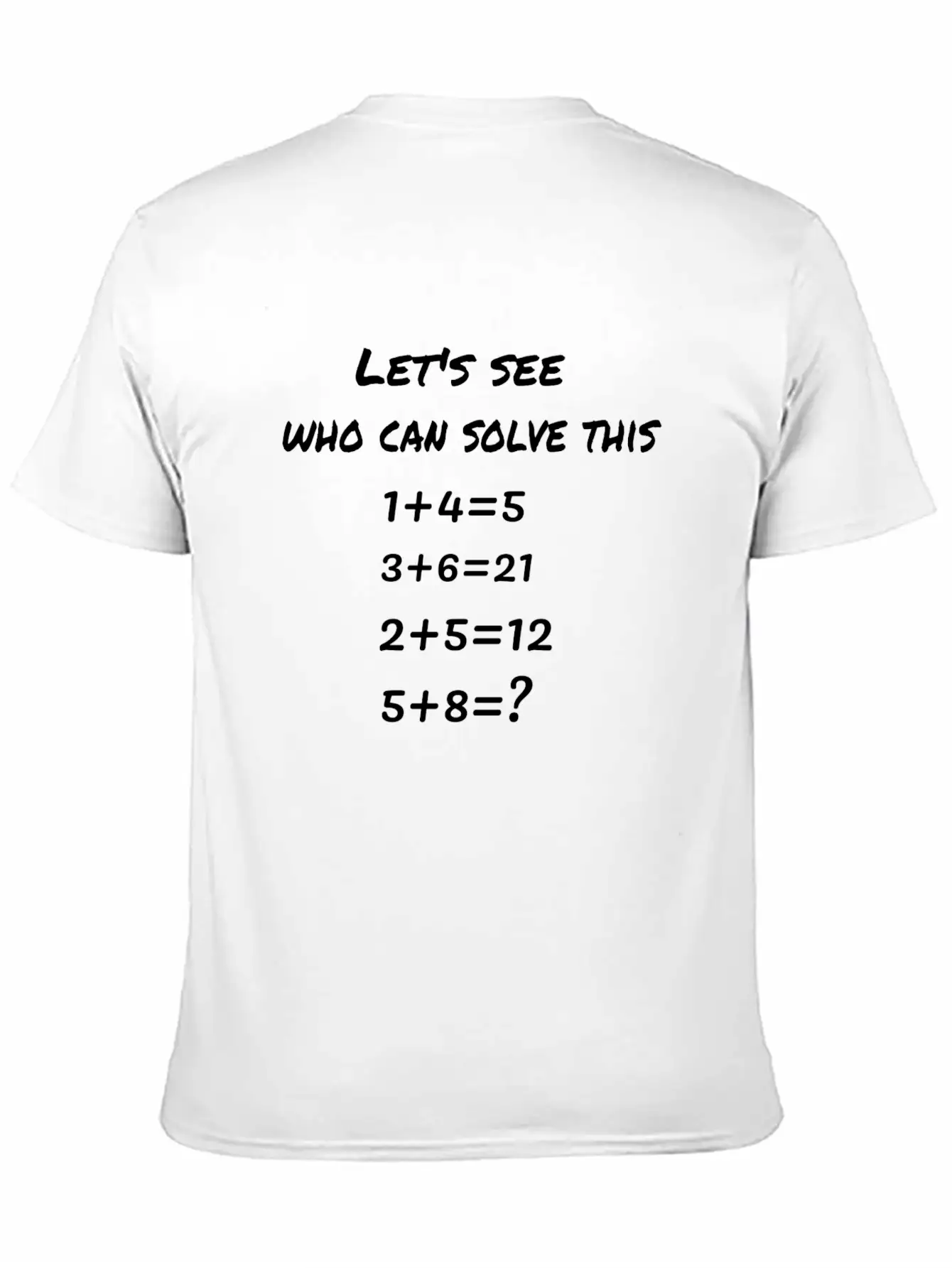 A Number Puzzle Basic Graphic T-Shirt – Daily Comfort In Soft Cotton