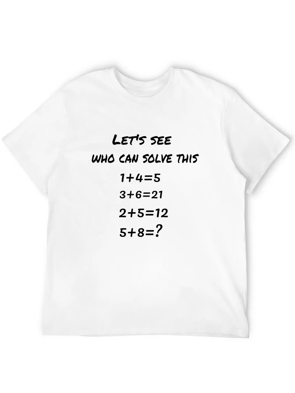 A Number Puzzle Basic Graphic T-Shirt – Daily Comfort In Soft Cotton
