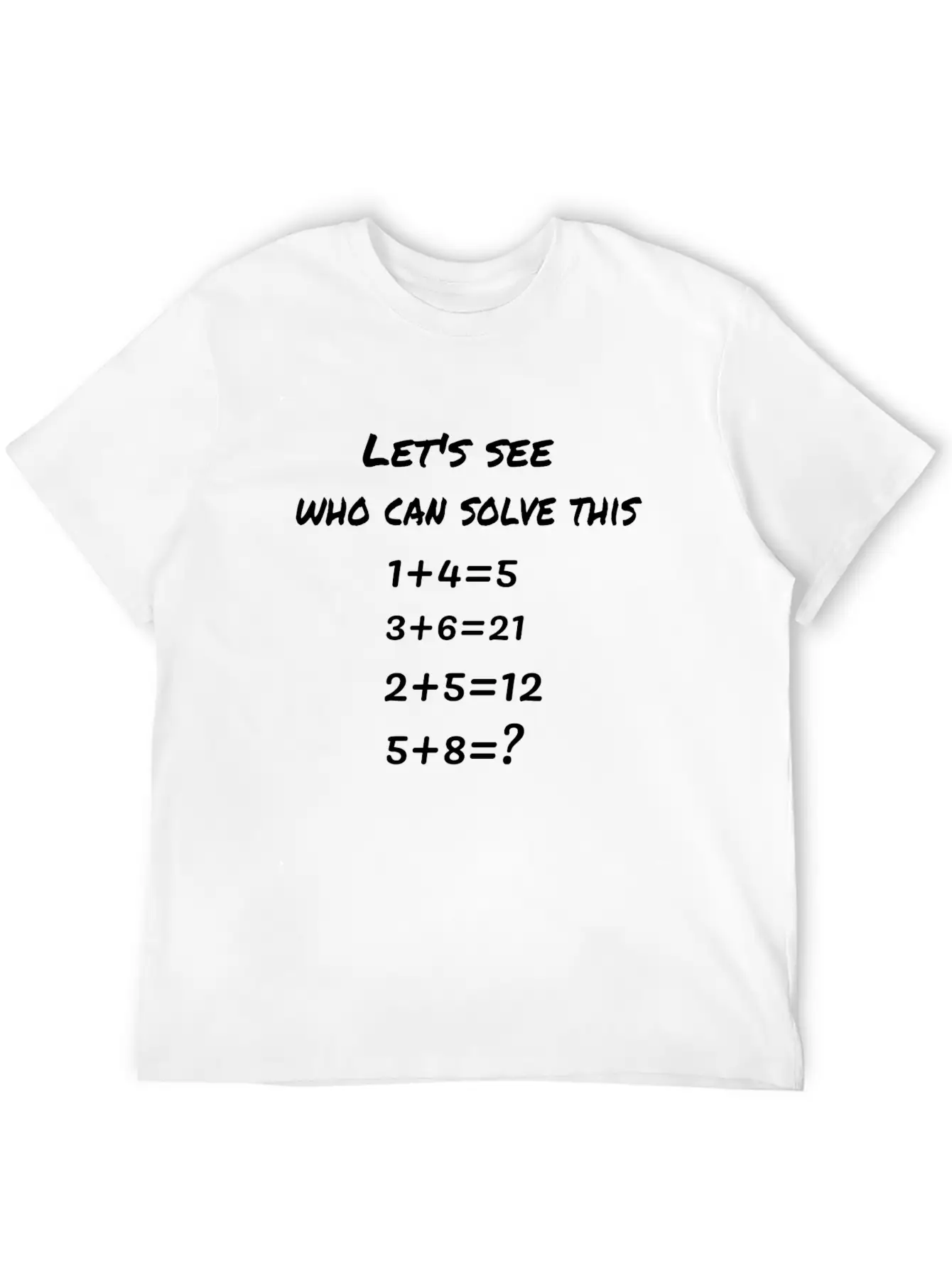 A Number Puzzle Basic Graphic T-Shirt – Daily Comfort In Soft Cotton
