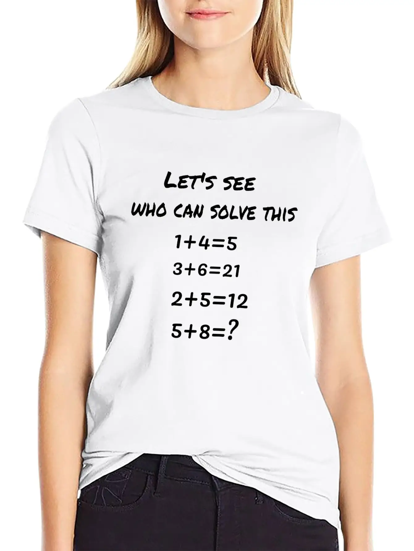 A Number Puzzle Basic Graphic T-Shirt – Daily Comfort In Soft Cotton