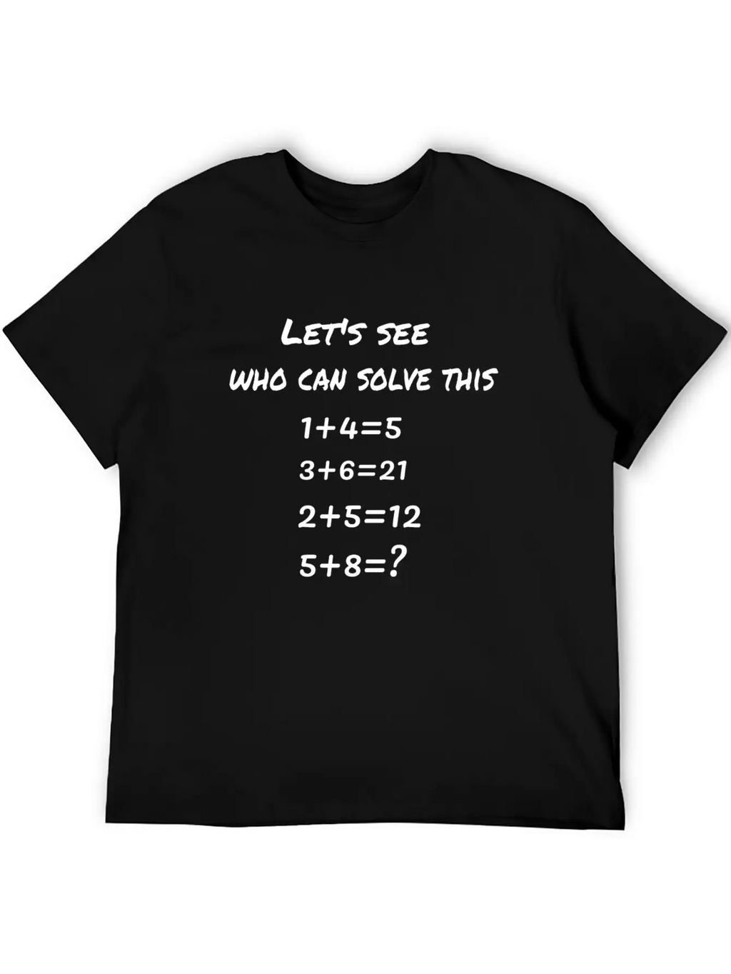 A Number Puzzle Basic Graphic T-Shirt – Daily Comfort In Soft Cotton