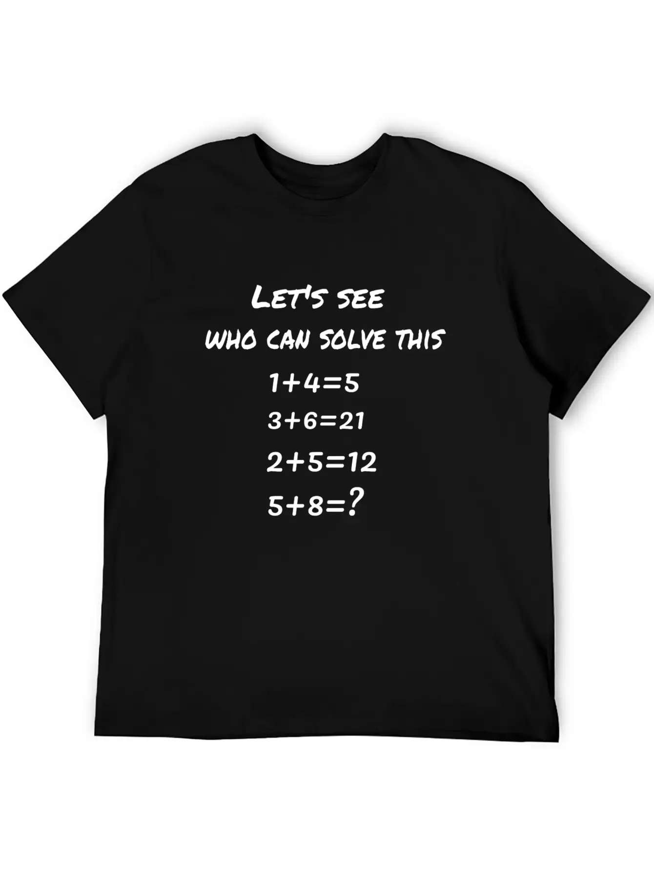 A Number Puzzle Basic Graphic T-Shirt – Daily Comfort In Soft Cotton