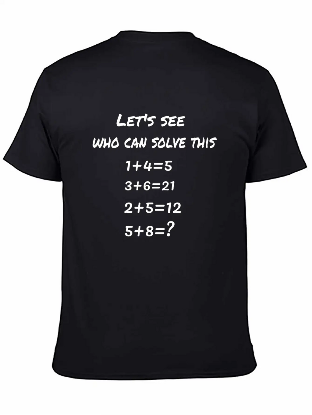 A Number Puzzle Basic Graphic T-Shirt – Daily Comfort In Soft Cotton