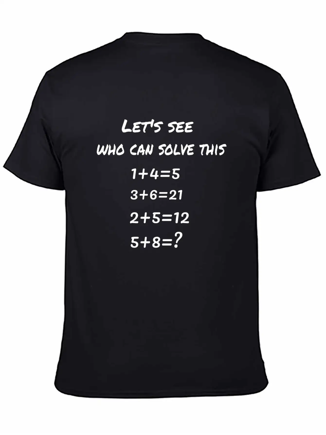 A Number Puzzle Basic Graphic T-Shirt – Daily Comfort In Soft Cotton