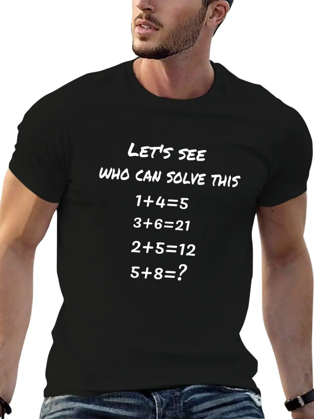A Number Puzzle Basic Graphic T-Shirt – Daily Comfort In Soft Cotton