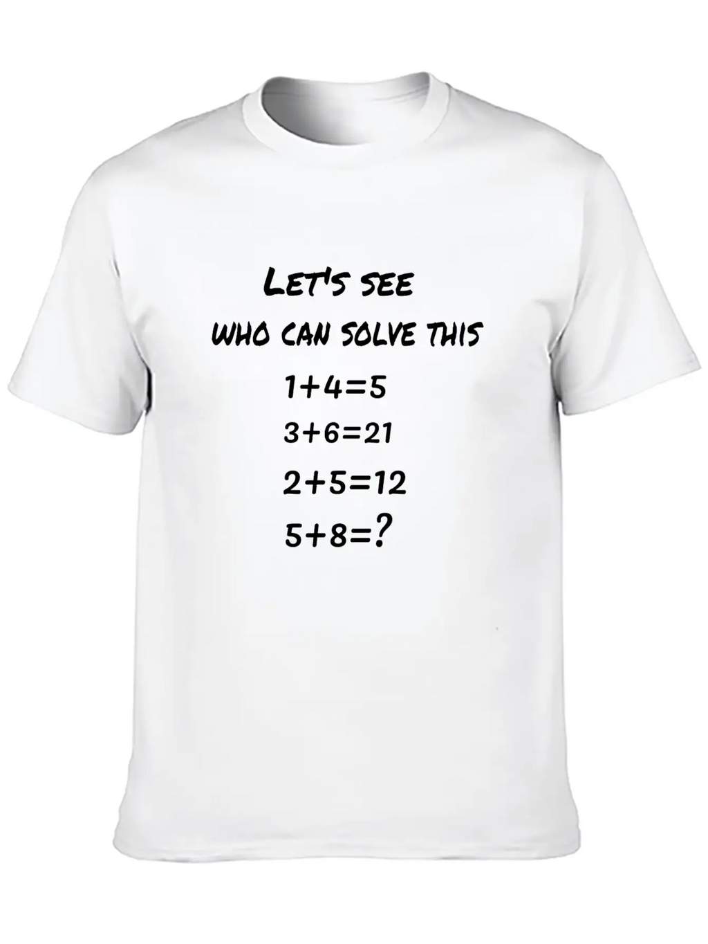 A Number Puzzle Basic Graphic T-Shirt – Daily Comfort In Soft Cotton