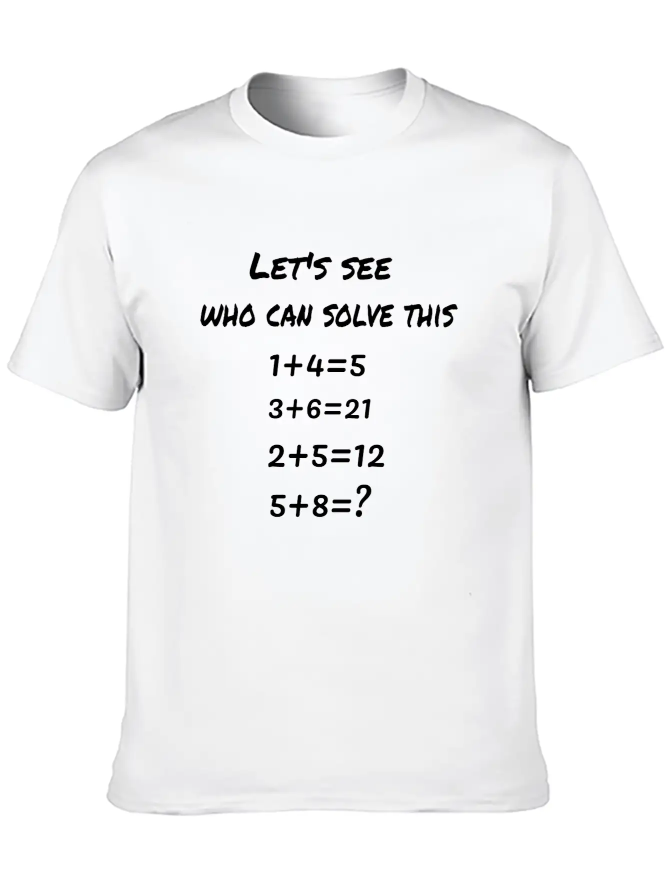 A Number Puzzle Basic Graphic T-Shirt – Daily Comfort In Soft Cotton