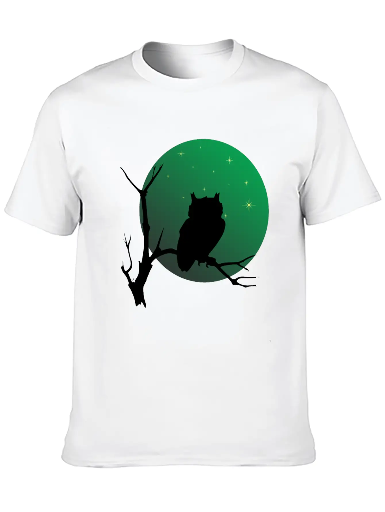 A Owl On The Branch Classic Cotton Tee – Unisex Comfort For Any Season