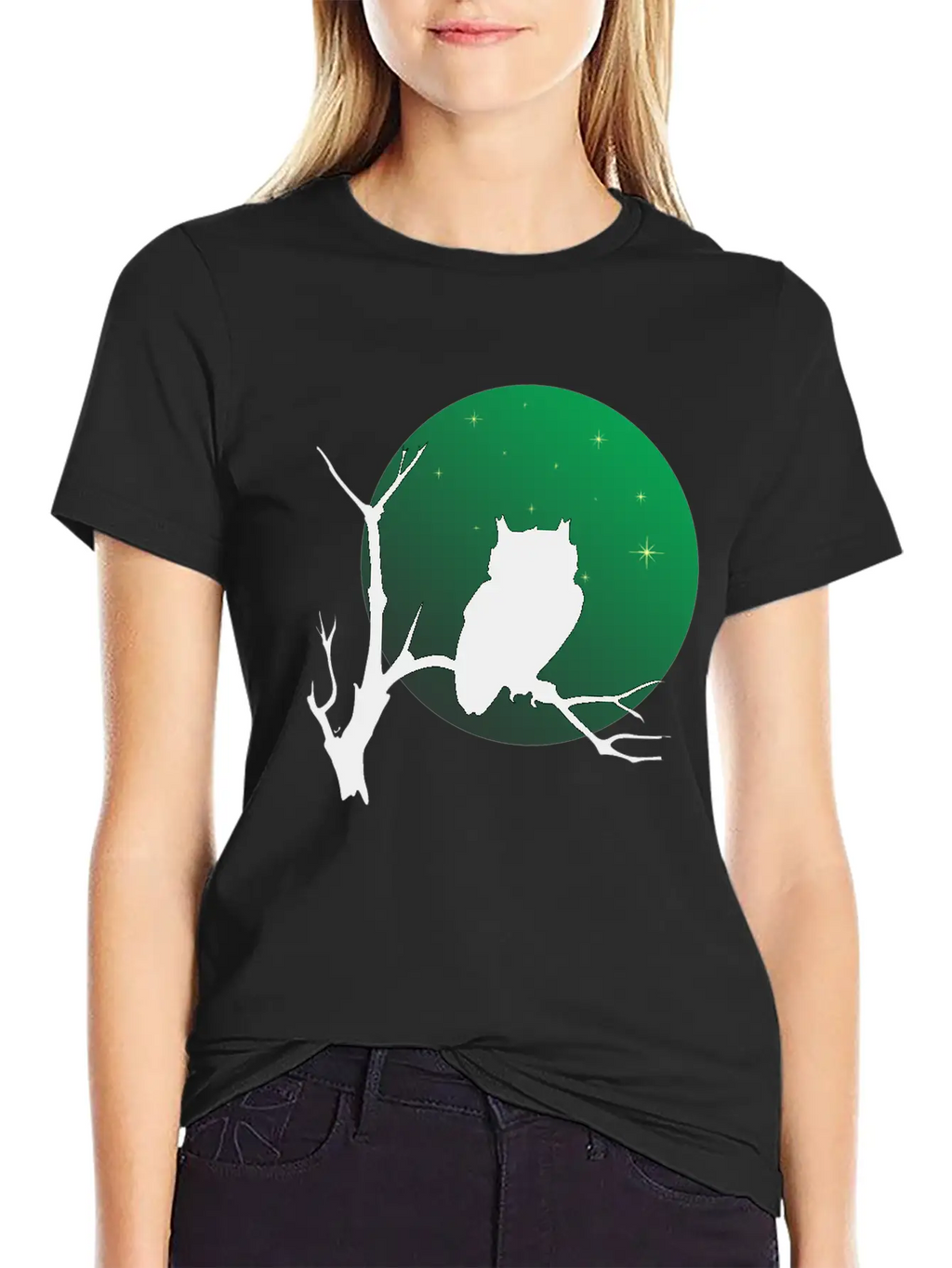 A Owl On The Branch Classic Cotton Tee – Unisex Comfort For Any Season