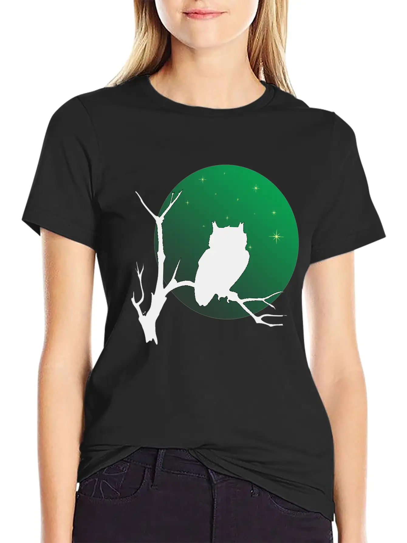 A Owl On The Branch Classic Cotton Tee – Unisex Comfort For Any Season