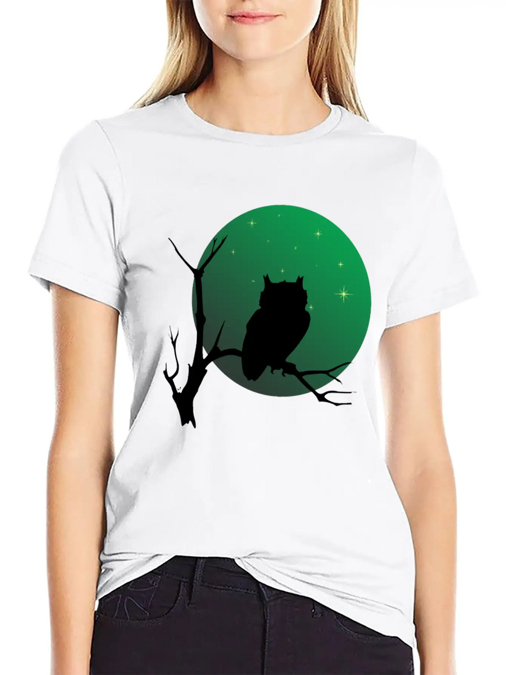 A Owl On The Branch Classic Cotton Tee – Unisex Comfort For Any Season