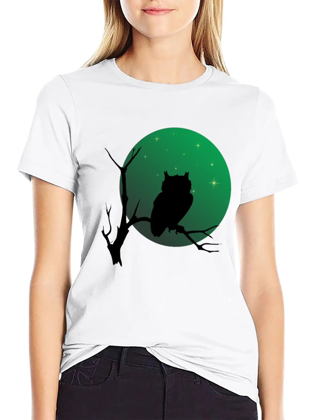 A Owl On The Branch Classic Cotton Tee – Unisex Comfort For Any Season