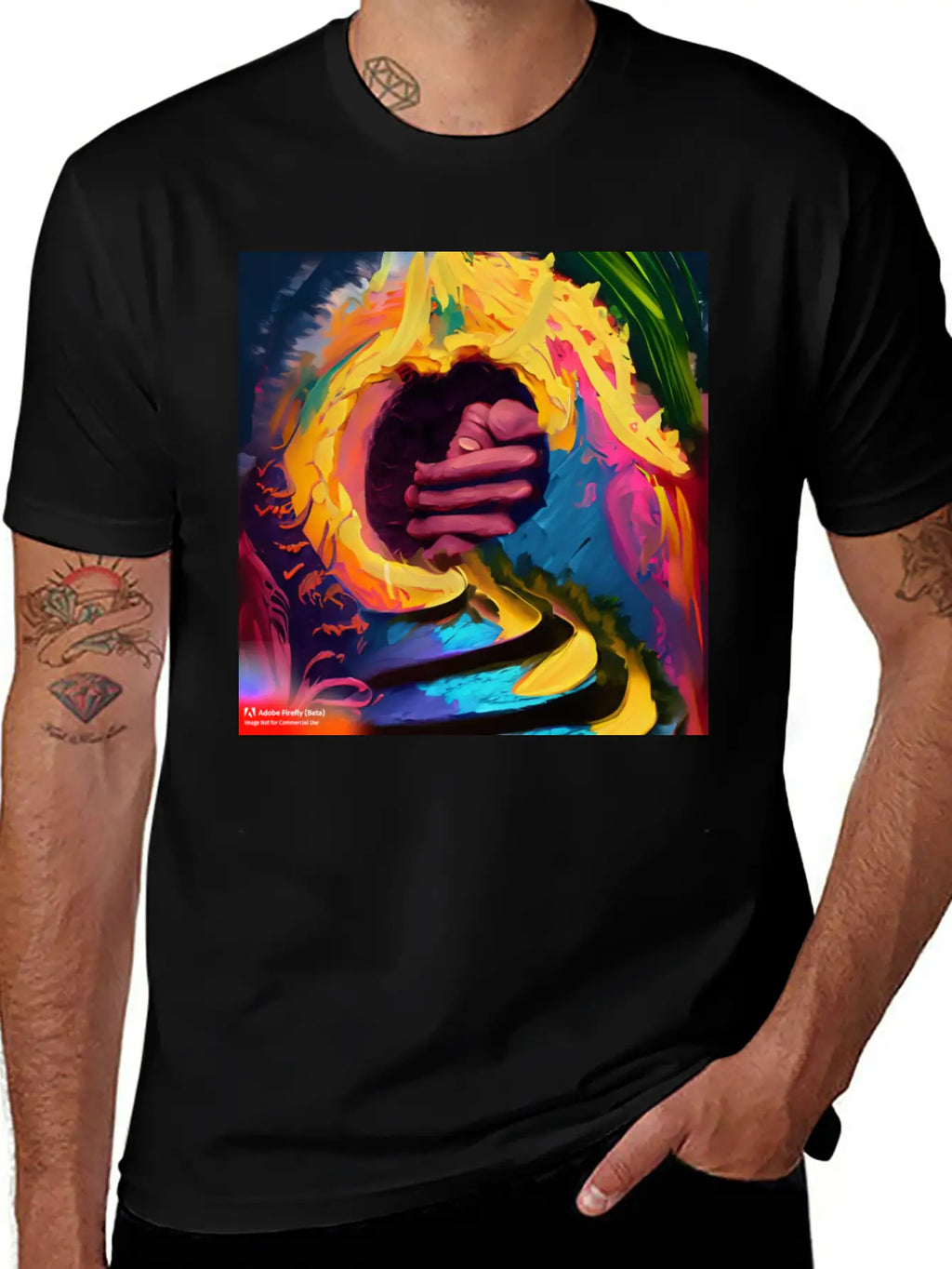 A Piece Of Abstract Art Of A Swirli Unisex Casual T-Shirt – Clean Design For Daily Comfort