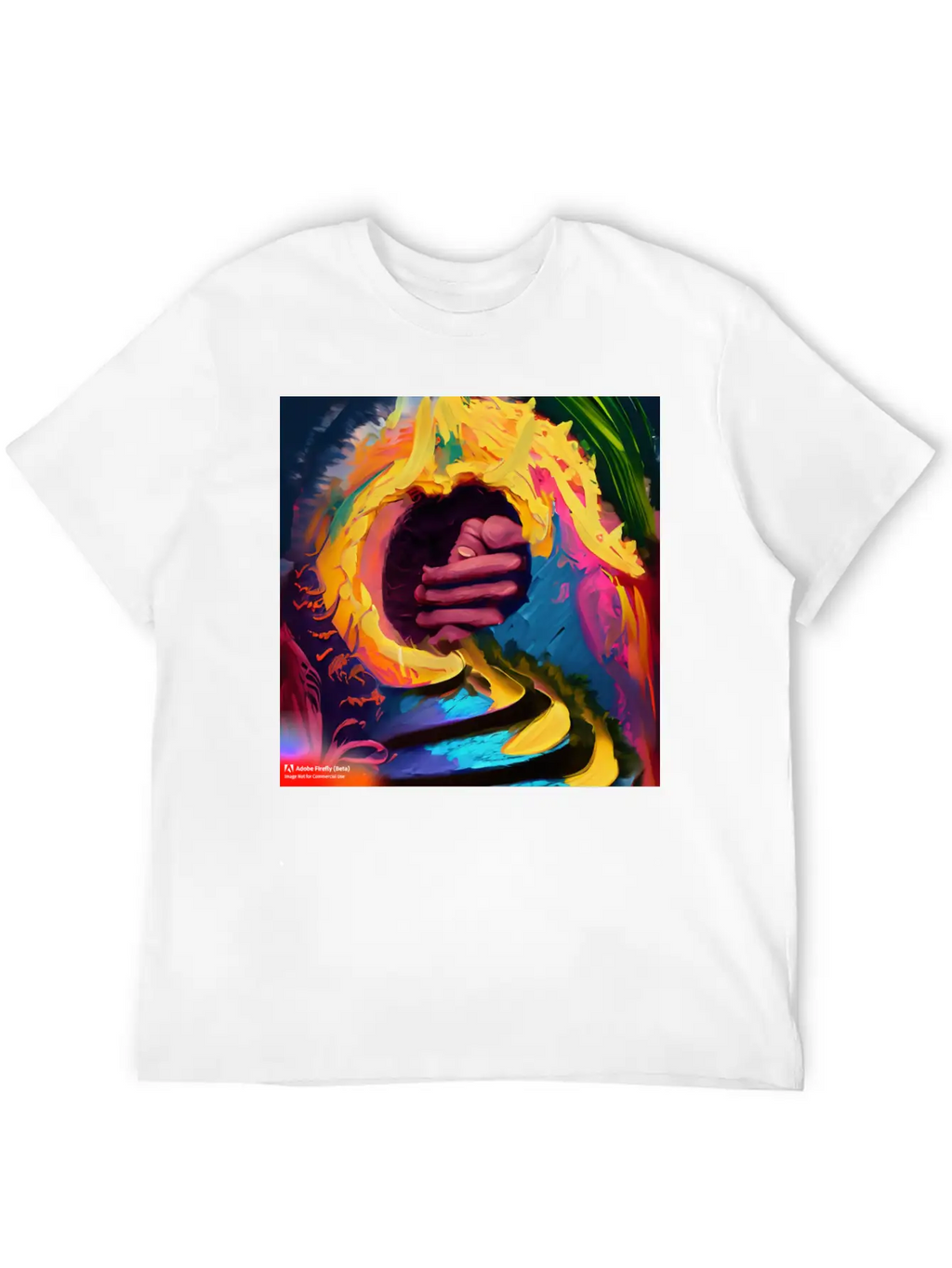 A Piece Of Abstract Art Of A Swirli Unisex Casual T-Shirt – Clean Design For Daily Comfort