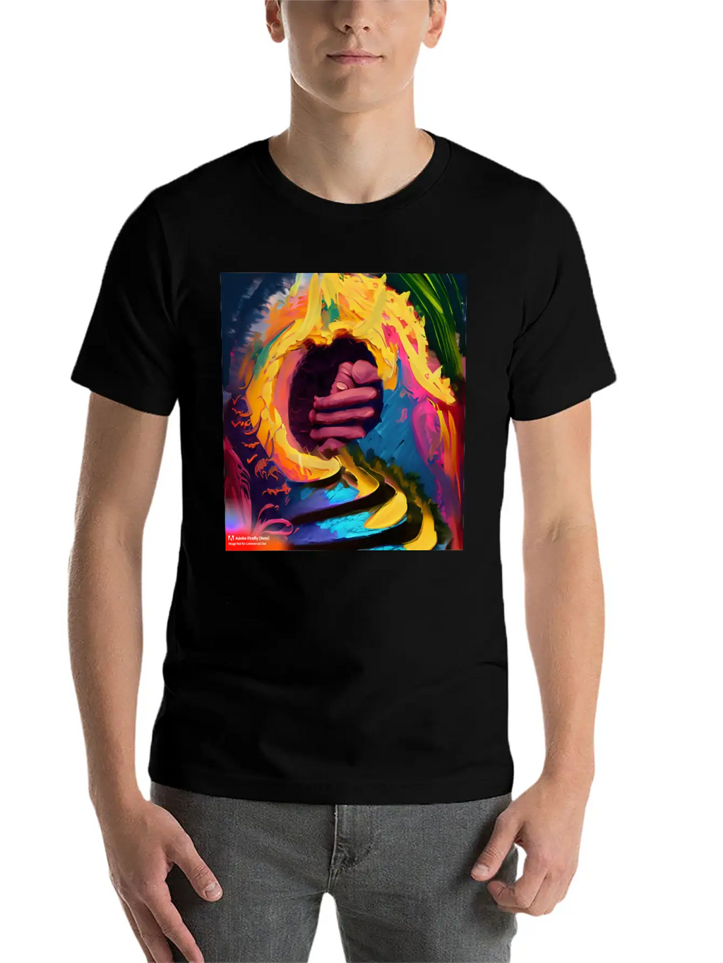 A Piece Of Abstract Art Of A Swirli Unisex Casual T-Shirt – Clean Design For Daily Comfort