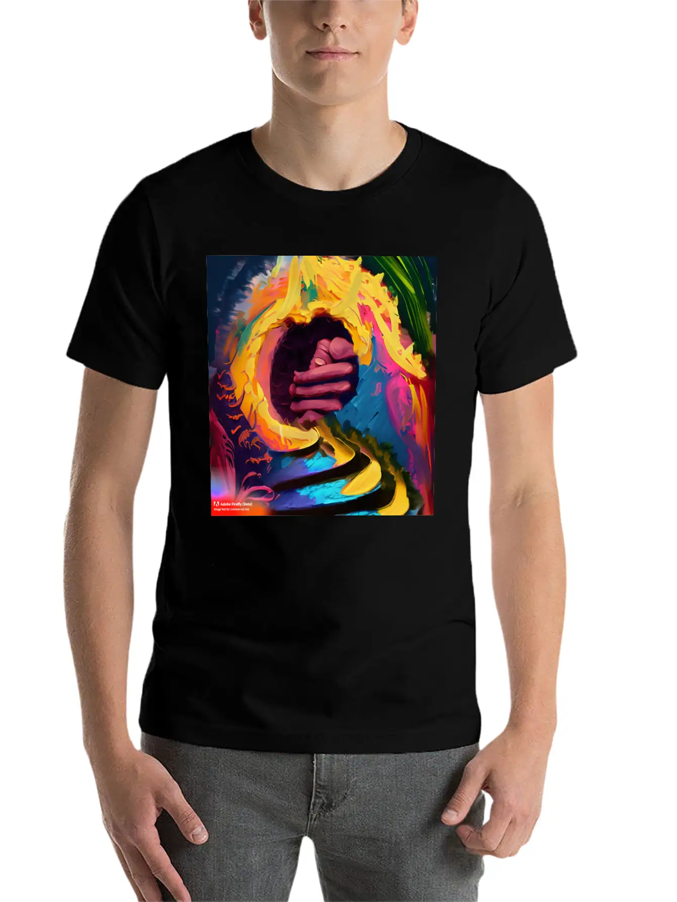 A Piece Of Abstract Art Of A Swirli Unisex Casual T-Shirt – Clean Design For Daily Comfort
