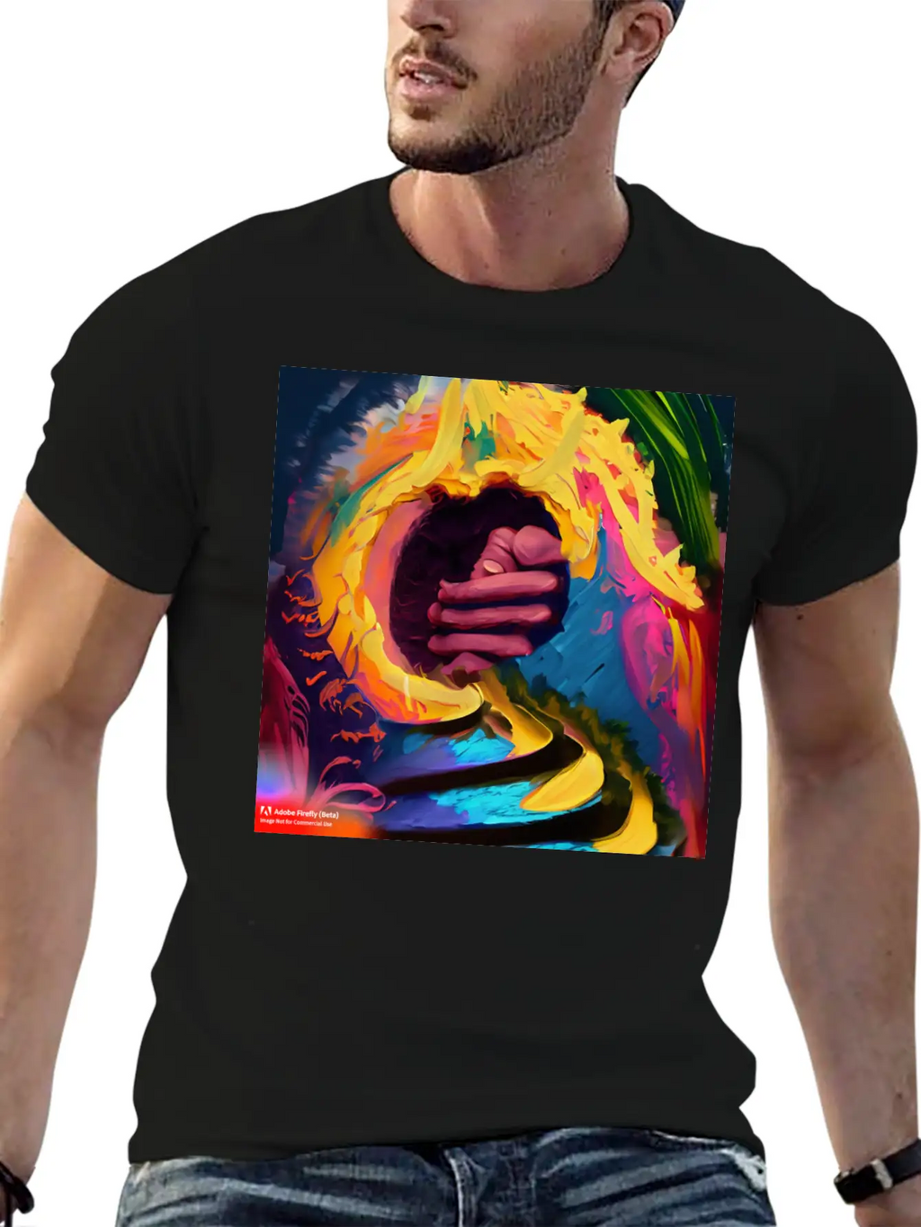 A Piece Of Abstract Art Of A Swirli Unisex Casual T-Shirt – Clean Design For Daily Comfort