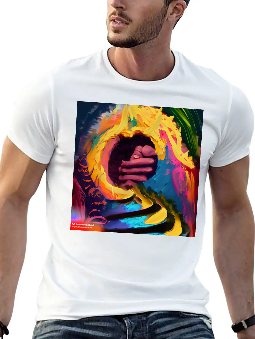 A Piece Of Abstract Art Of A Swirli Unisex Casual T-Shirt – Clean Design For Daily Comfort