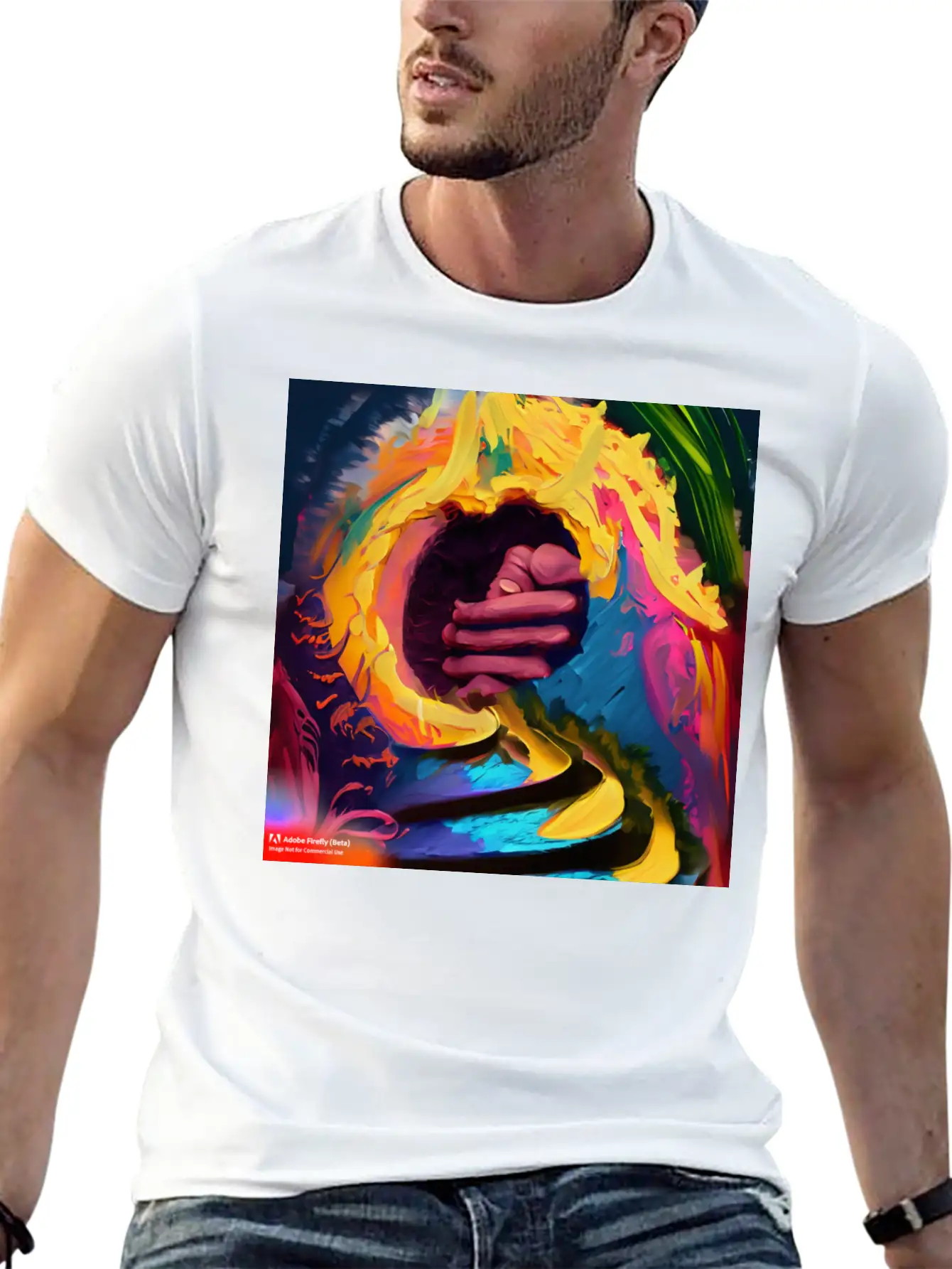A Piece Of Abstract Art Of A Swirli Unisex Casual T-Shirt – Clean Design For Daily Comfort
