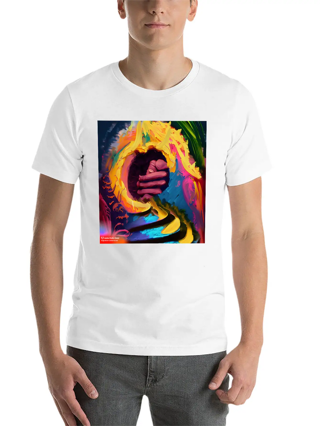 A Piece Of Abstract Art Of A Swirli Unisex Casual T-Shirt – Clean Design For Daily Comfort