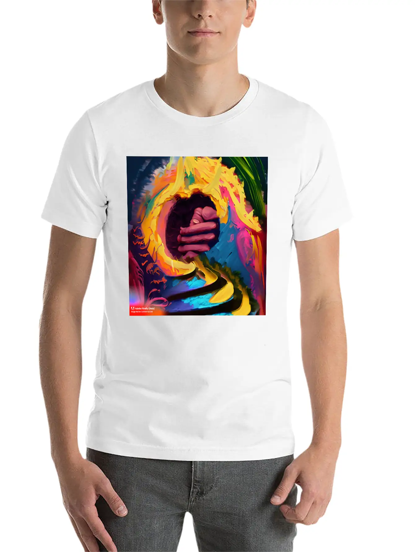 A Piece Of Abstract Art Of A Swirli Unisex Casual T-Shirt – Clean Design For Daily Comfort