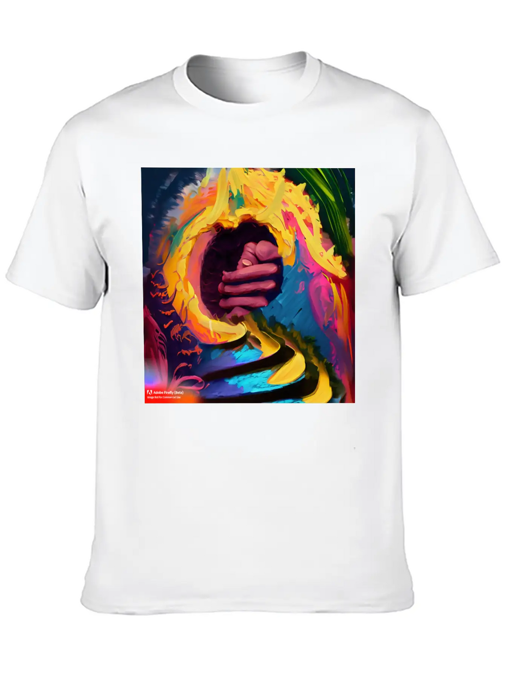 A Piece Of Abstract Art Of A Swirli Unisex Casual T-Shirt – Clean Design For Daily Comfort