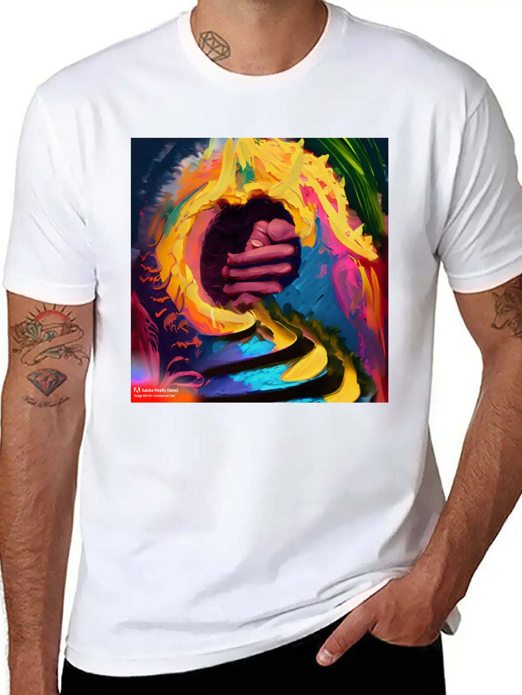 A Piece Of Abstract Art Of A Swirli Unisex Casual T-Shirt – Clean Design For Daily Comfort