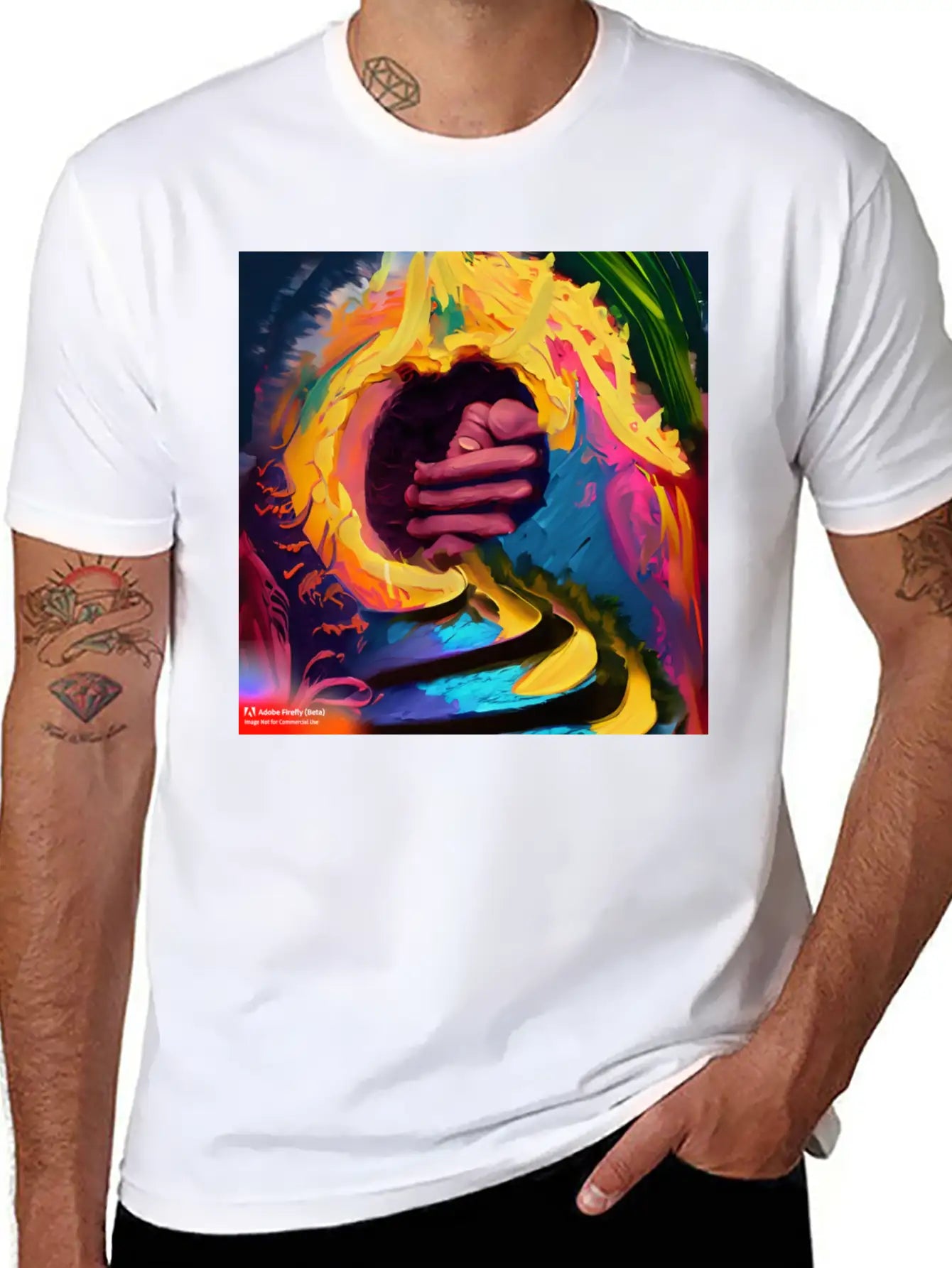 A Piece Of Abstract Art Of A Swirli Unisex Casual T-Shirt – Clean Design For Daily Comfort