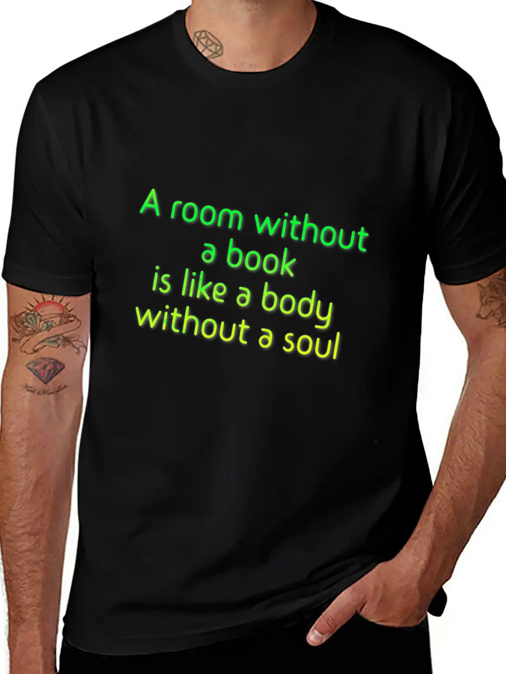 A Room Without A Book Basic Graphic T-Shirt – Daily Comfort In Soft Cotton