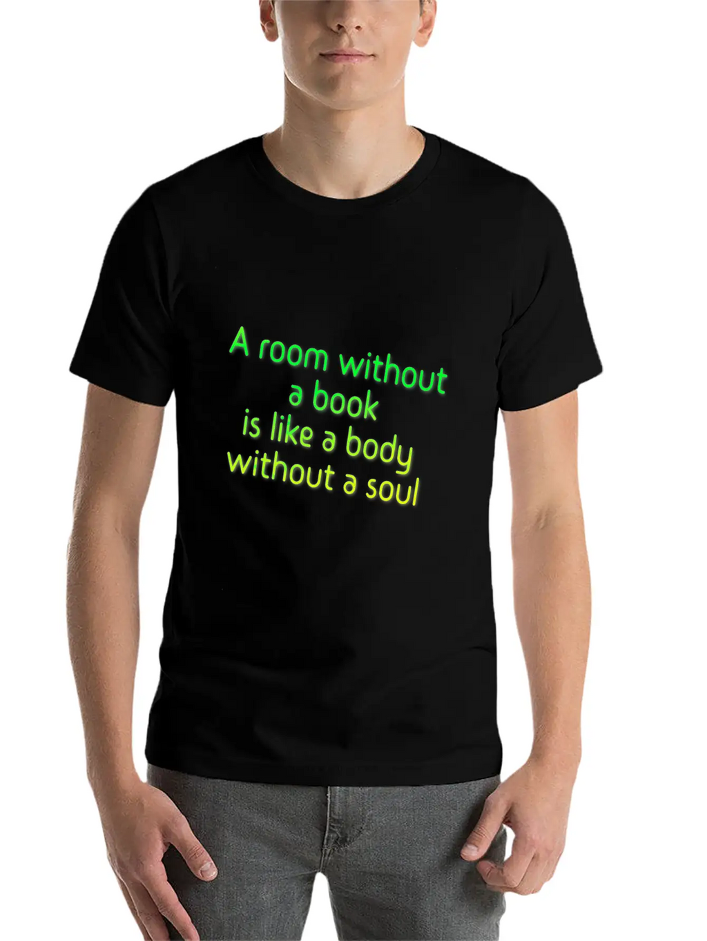 A Room Without A Book Basic Graphic T-Shirt – Daily Comfort In Soft Cotton
