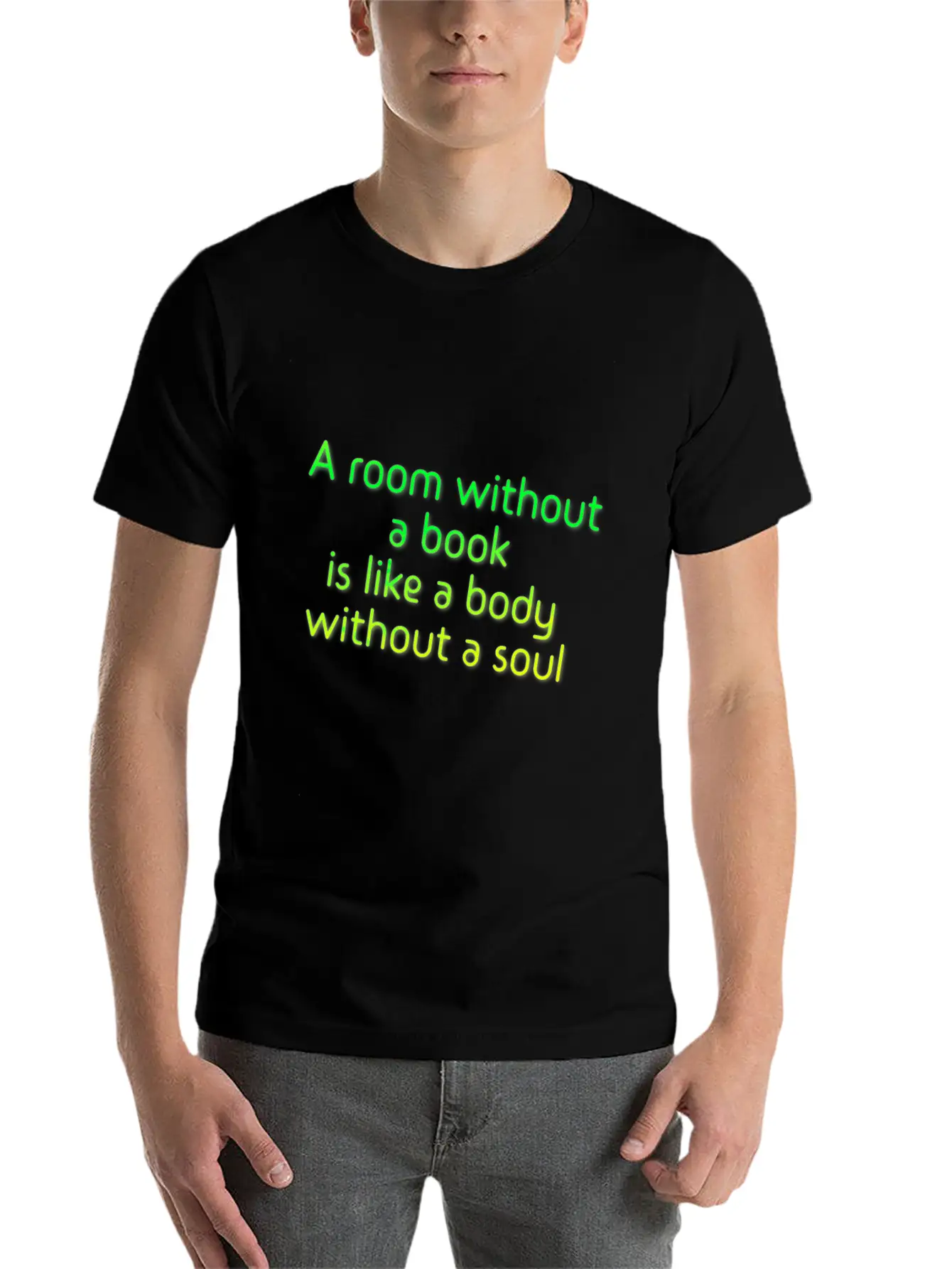 A Room Without A Book Basic Graphic T-Shirt – Daily Comfort In Soft Cotton