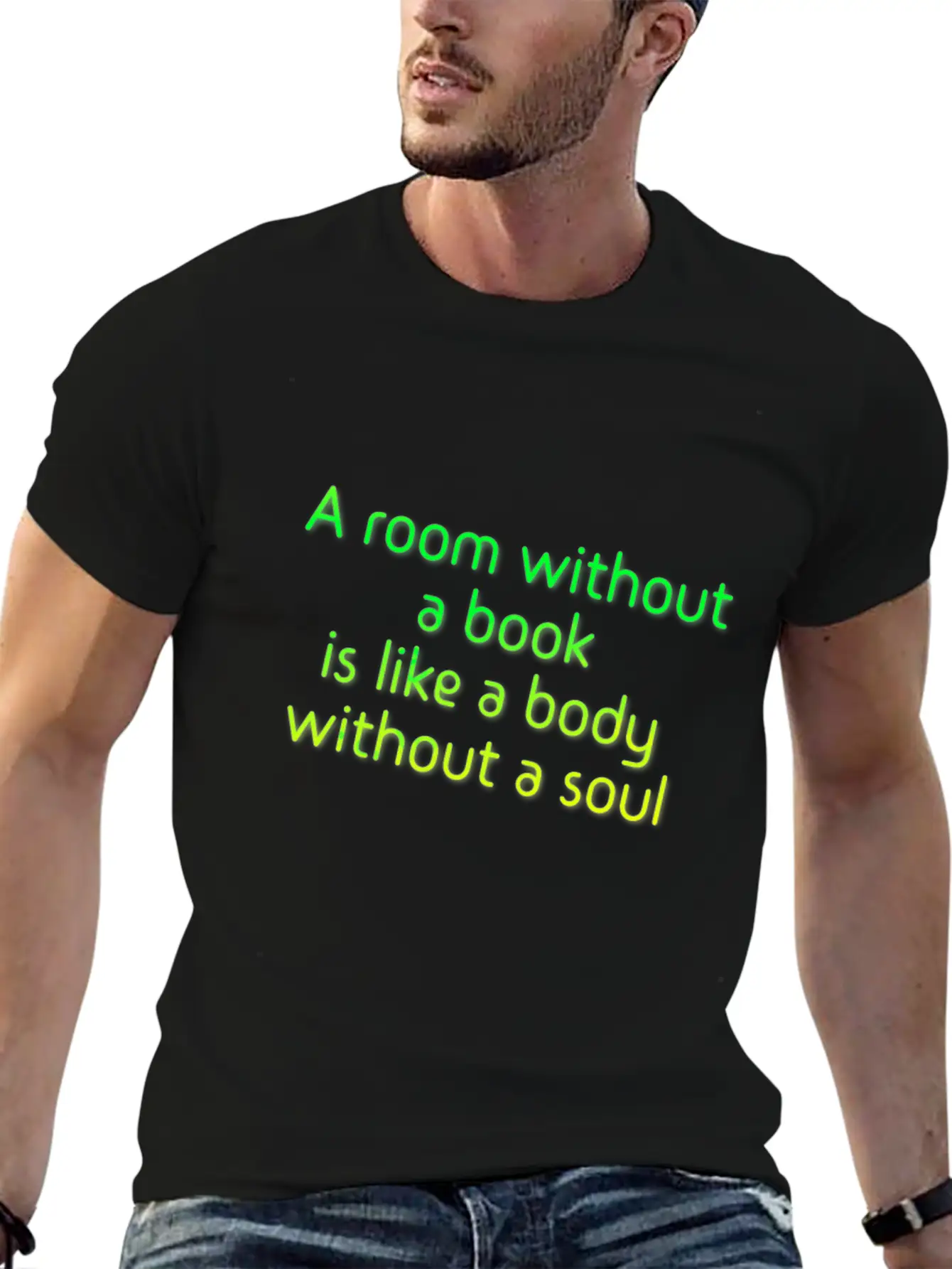 A Room Without A Book Basic Graphic T-Shirt – Daily Comfort In Soft Cotton
