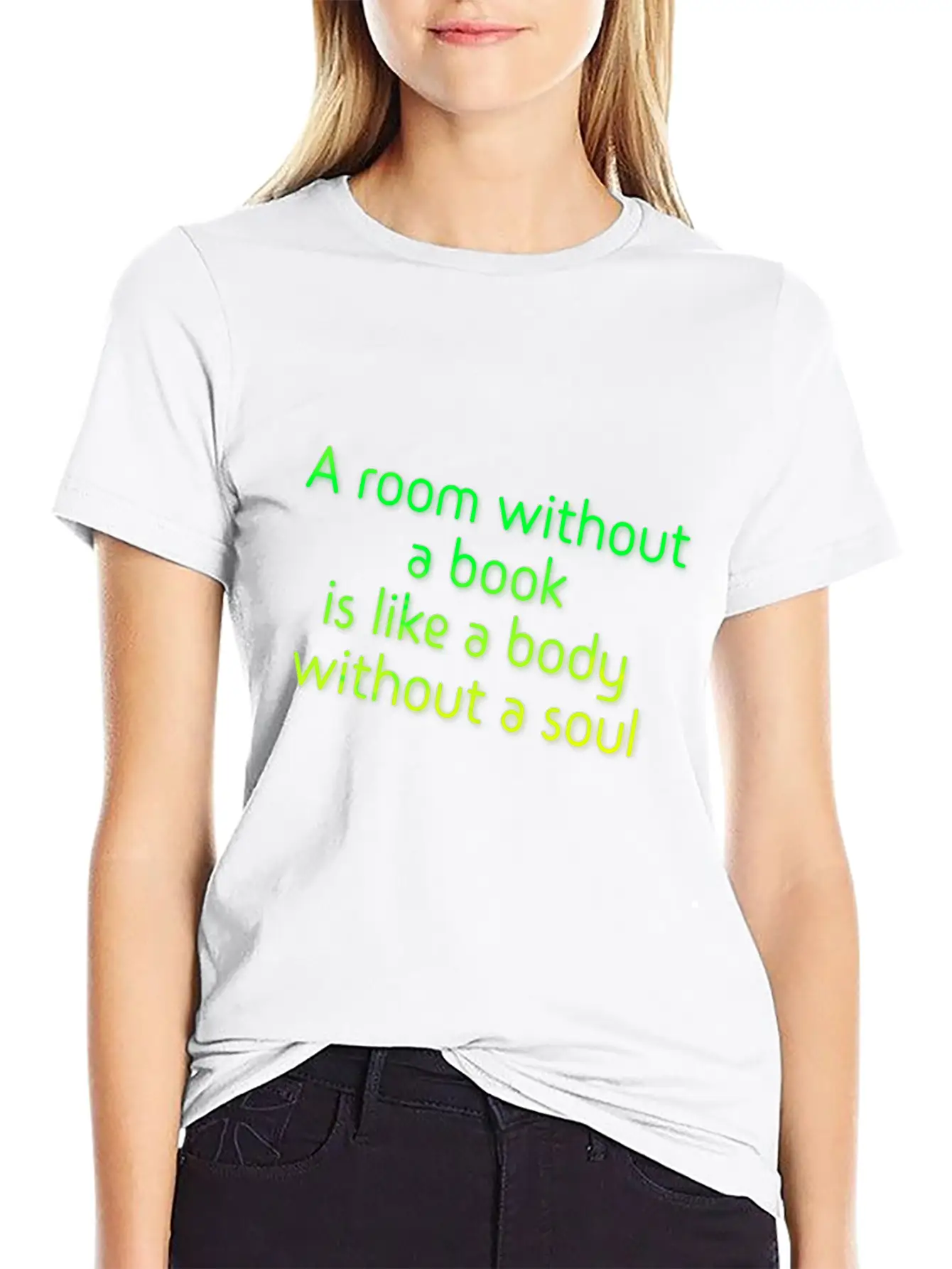 A Room Without A Book Basic Graphic T-Shirt – Daily Comfort In Soft Cotton