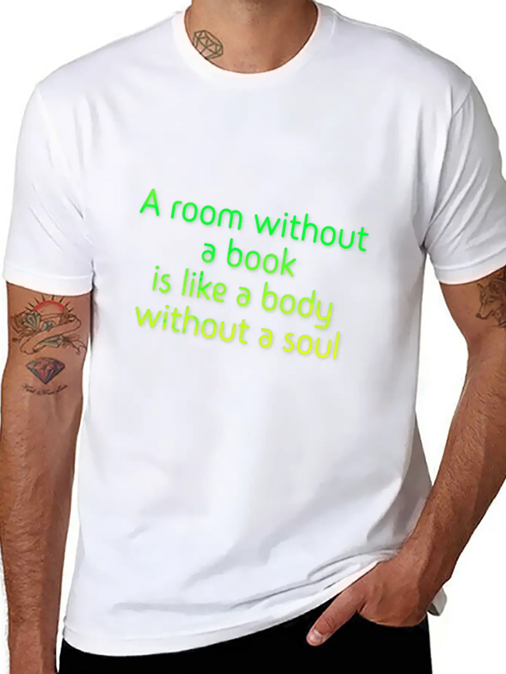 A Room Without A Book Basic Graphic T-Shirt – Daily Comfort In Soft Cotton